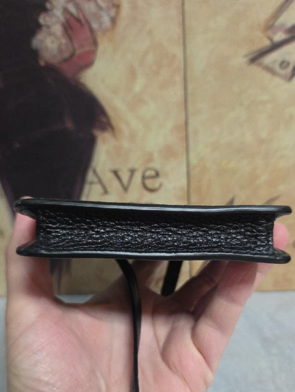 Marc Jacobs Black Pebbled Leather Crossbody Phone Card Case
